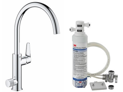 3M™-AP2-305濾水系統(DIY 自行安裝分流器)配Grohe 2合1 Blue Pure龍頭[原廠行貨]